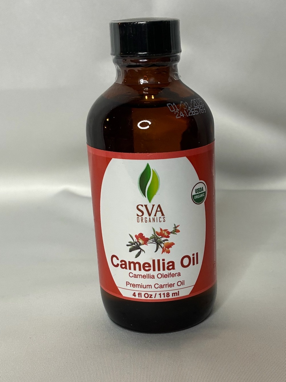 Camellia Oil - Red Bottle Label